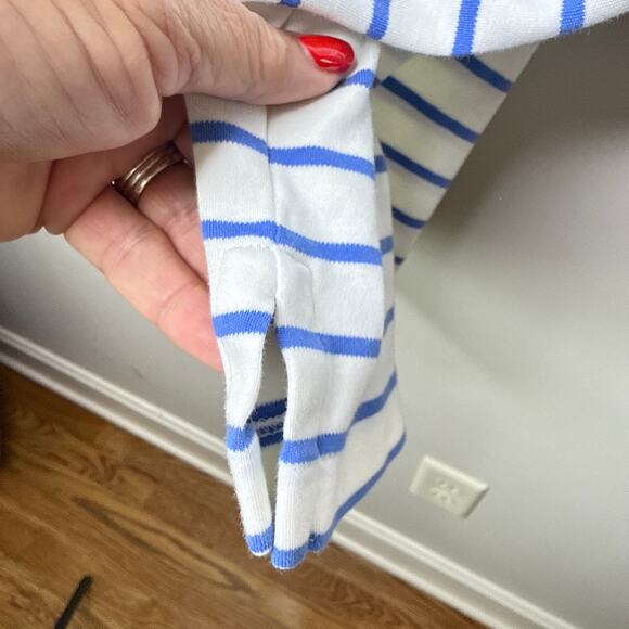 Polo Ralph Lauren XXL Classic Fit Striped Soft Cotton Polo White‎ Blue Preppy - Picture 6 of 8